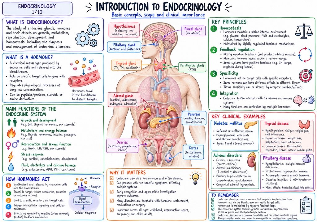 Introduction to Endocrinology โ Basic Concepts, Scope and Clinical Importance (1/10)