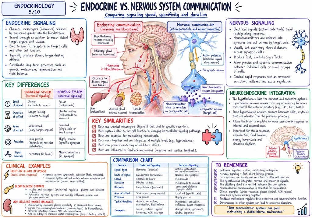 Endocrine vs. Exocrine Glands โ Key Differences & Physiological Roles (2/10)